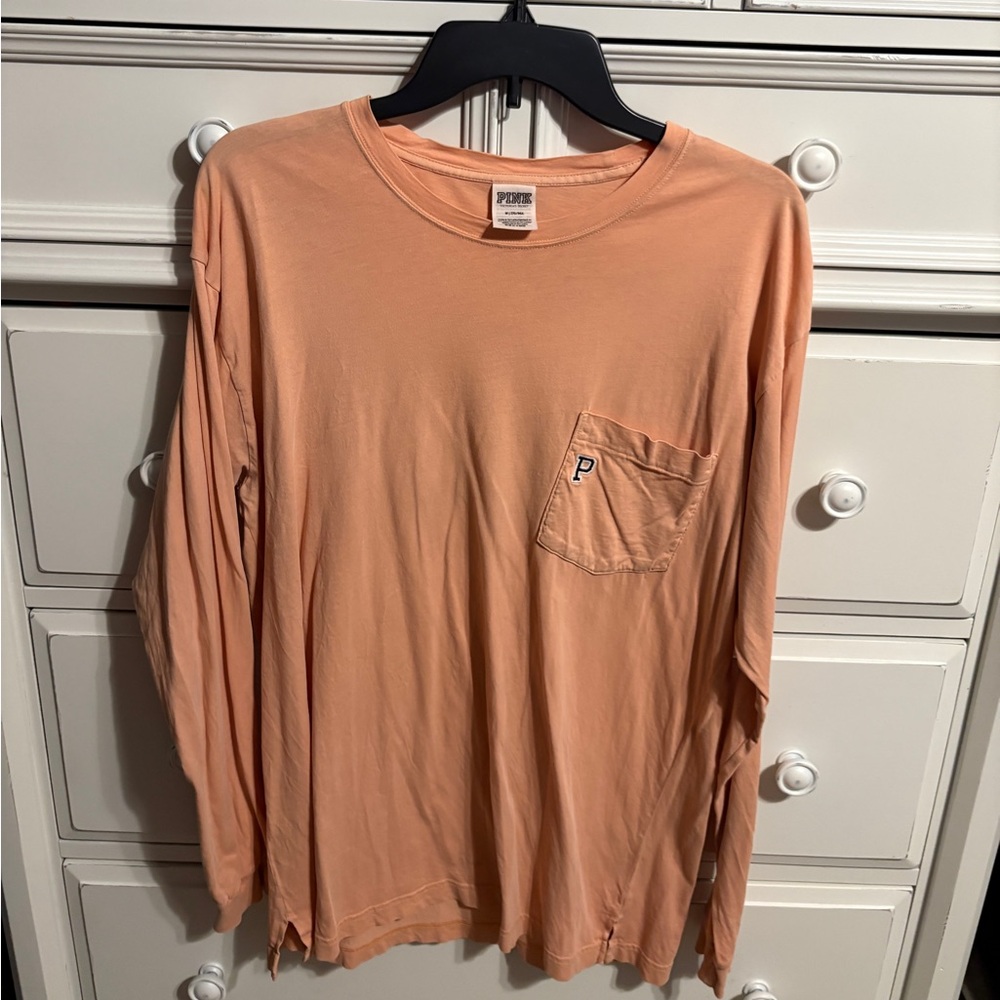 Victoria's Secret Peach Long Sleeve Shirt